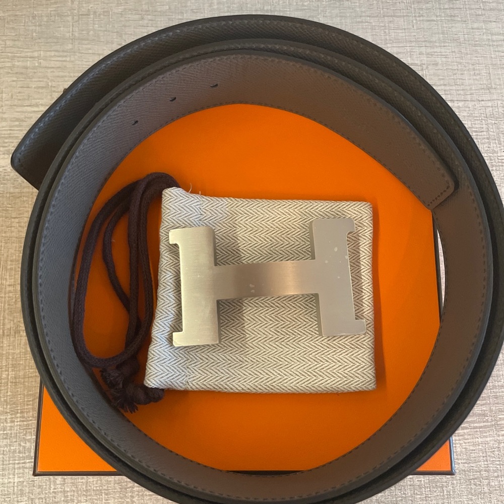 Hermes Epsom Constance Belt 42mm Sz 115/46